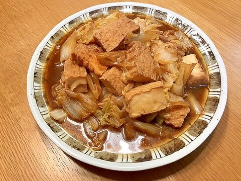 厚揚げと白菜の中華風旨煮